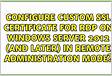 Instalar RDP SSL Certificate 2012